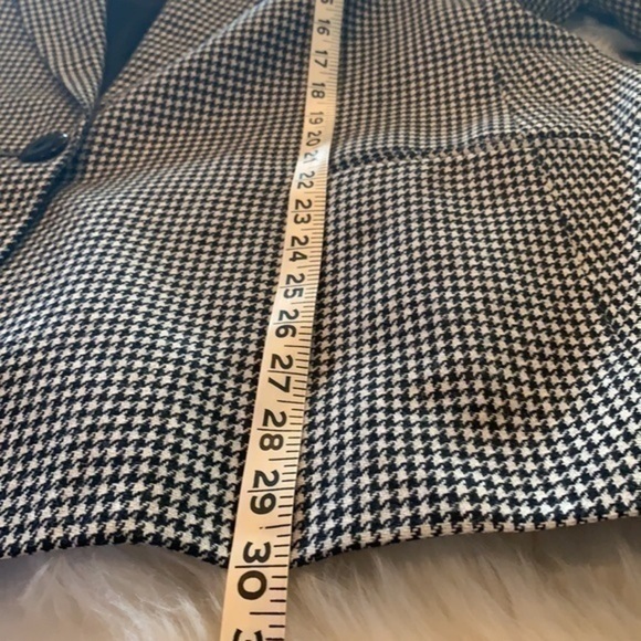 Vintage Houndstooth plaid Orvis Oversized Blazer Jacket - Picture 7 of 8